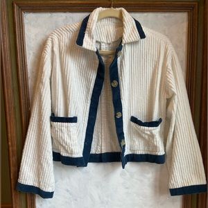 Corduroy Blue & White Jacket